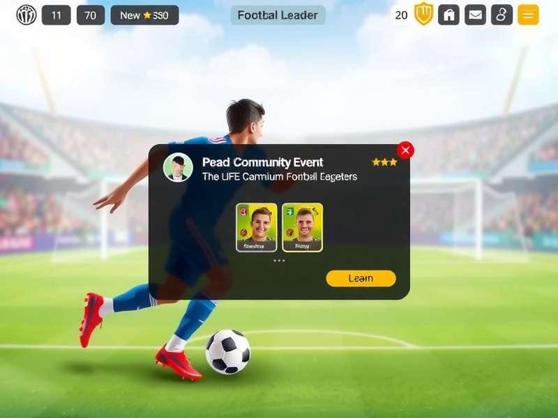 Premium Football Leader gameplay screenshot showing football match